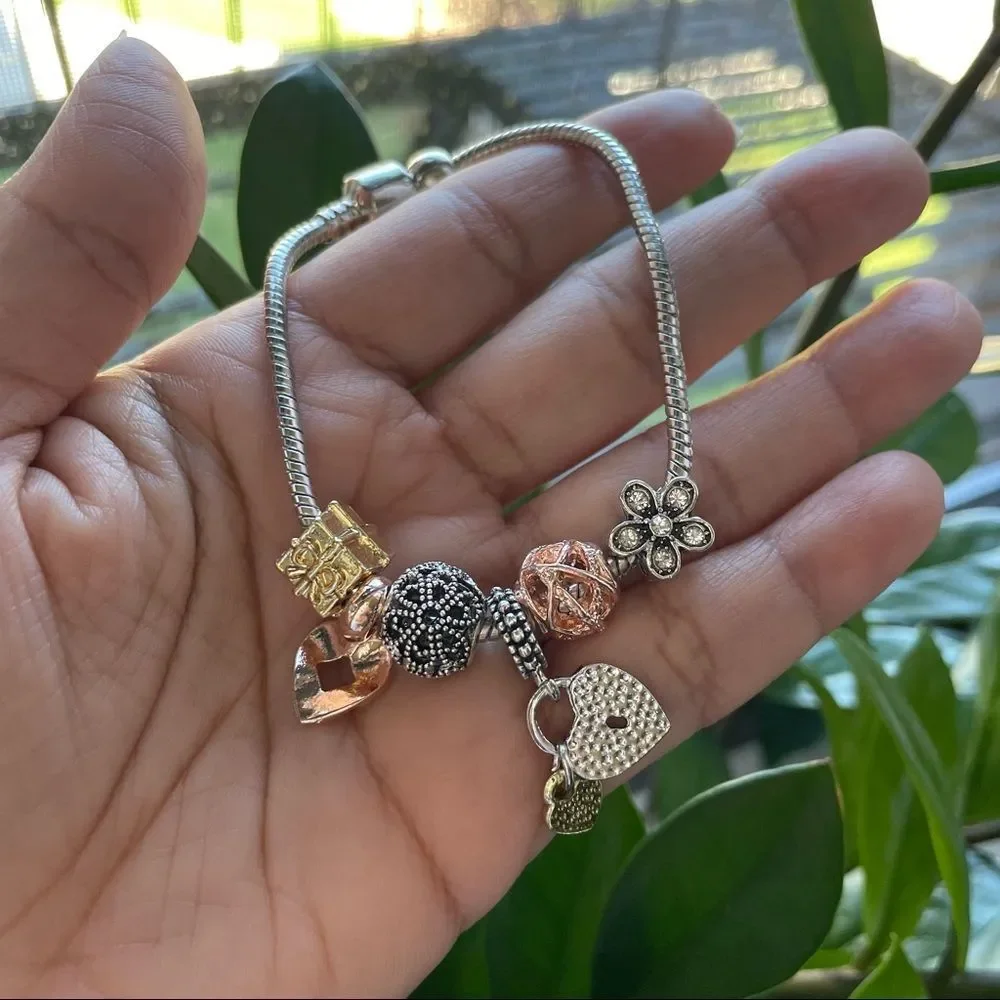 2x$20 - Women’s Silver Color Charms Bracelet - Picture 8 of 10